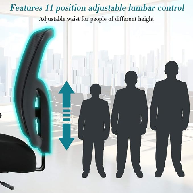 Big & Tall Office Chair 🪑 | Ergonomic & Heavy-Duty Design for Comfort & Support (400 lbs Capacity) 💼