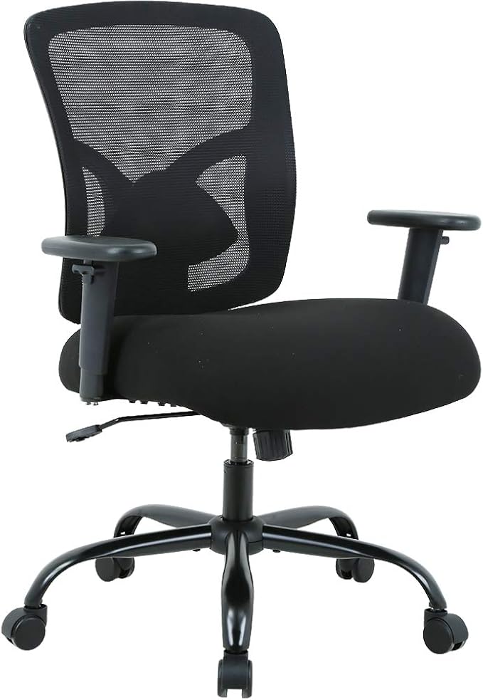 Big & Tall Office Chair 🪑 | Ergonomic & Heavy-Duty Design for Comfort & Support (400 lbs Capacity) 💼