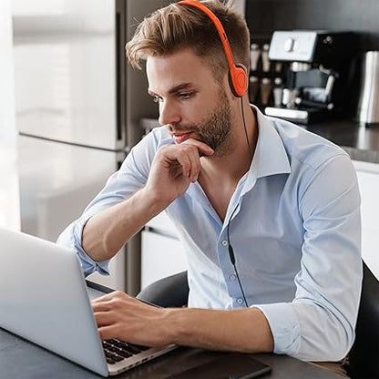🎧 Wired Headphones with Microphone | Comfortable, High-Quality Sound | Perfect for Online Classes, Meetings & Music 🎤