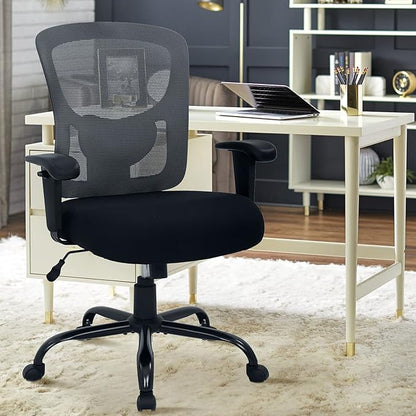 Big & Tall Office Chair 🪑 | Ergonomic & Heavy-Duty Design for Comfort & Support (400 lbs Capacity) 💼