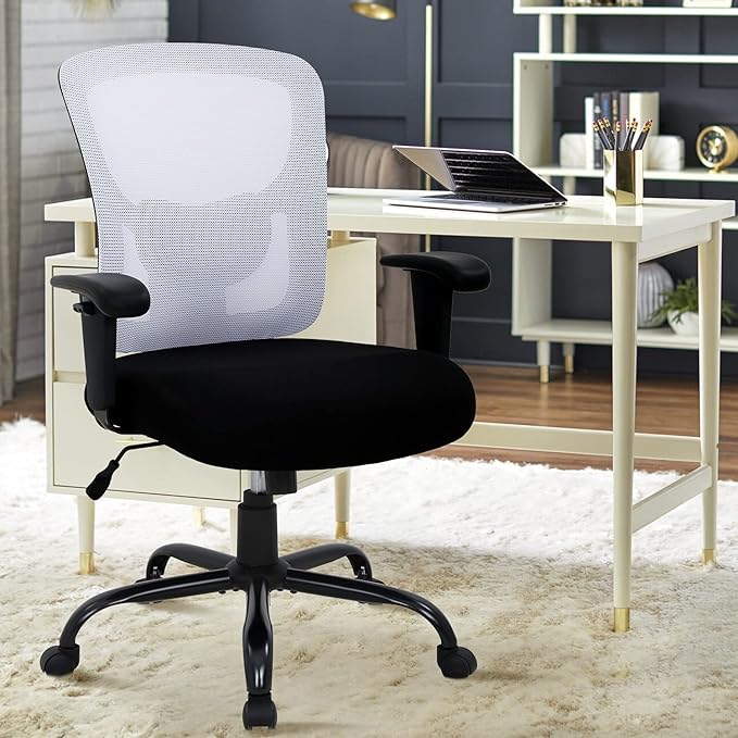 Big & Tall Office Chair 🪑 | Ergonomic & Heavy-Duty Design for Comfort & Support (400 lbs Capacity) 💼