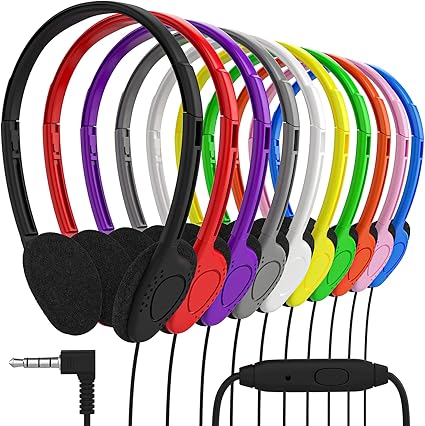 🎧 Wired Headphones with Microphone | Comfortable, High-Quality Sound | Perfect for Online Classes, Meetings & Music 🎤