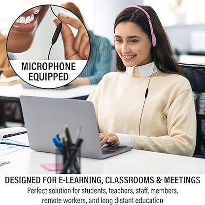 🎧 Wired Headphones with Microphone | Comfortable, High-Quality Sound | Perfect for Online Classes, Meetings & Music 🎤