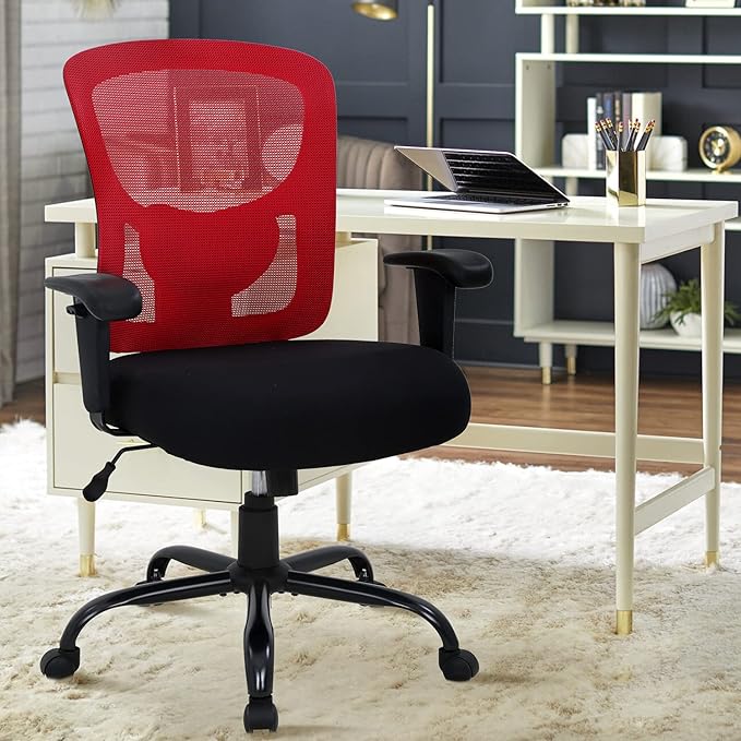 Big & Tall Office Chair 🪑 | Ergonomic & Heavy-Duty Design for Comfort & Support (400 lbs Capacity) 💼